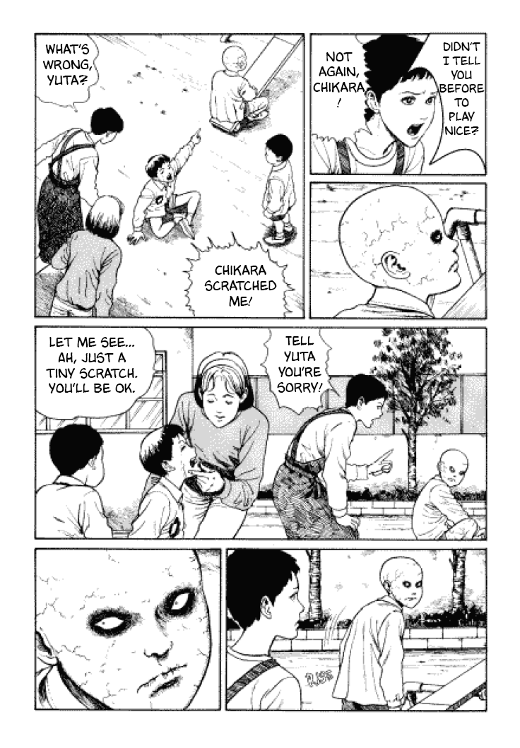 Itou Junji Kyoufu Manga Collection Chapter 3.6 page 8 - Vol.3 Chapter 6: Flesh-Colored Horror