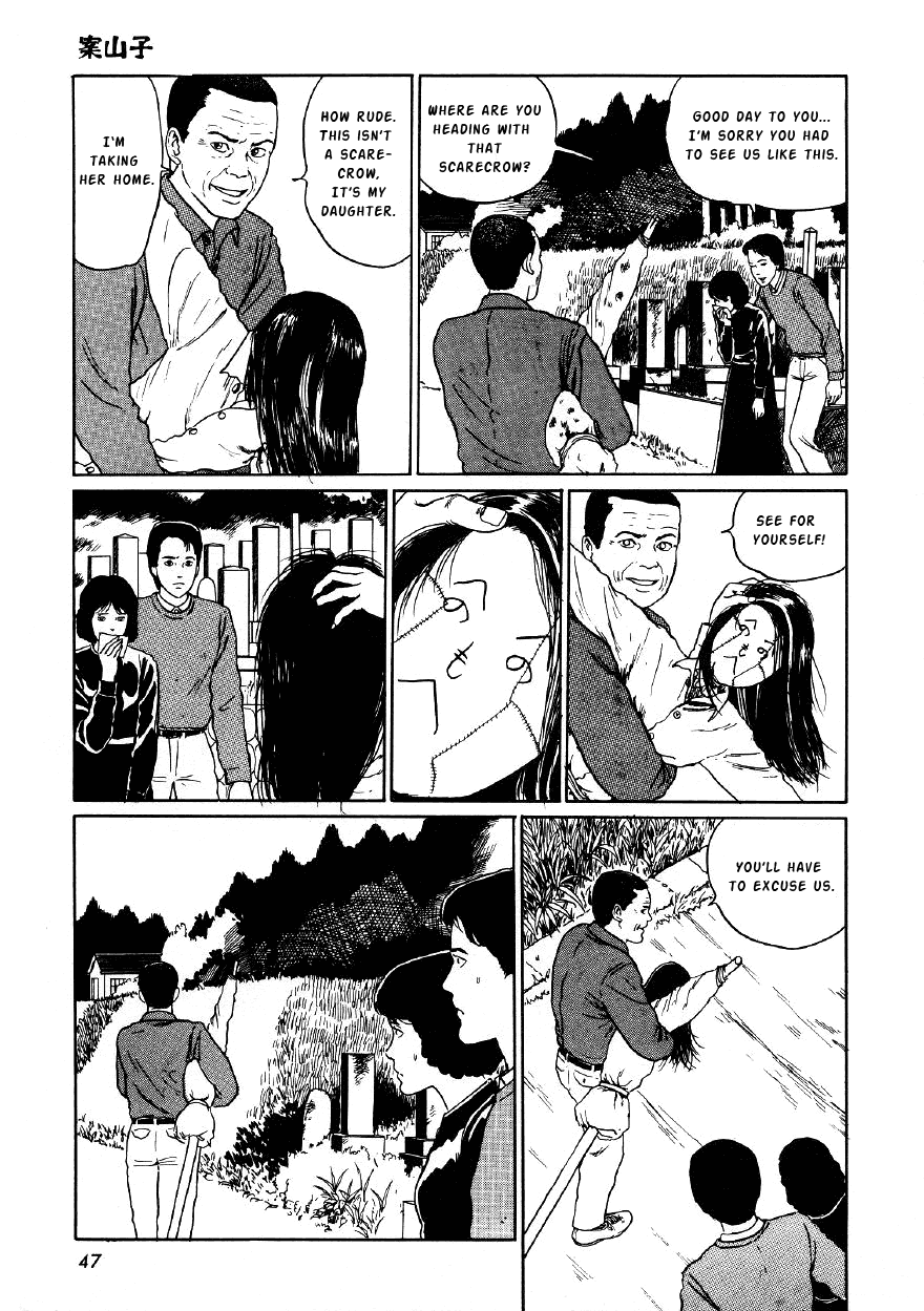 Itou Junji Kyoufu Manga Collection Chapter 4.2 page 19 - Vol.4 Chapter 2: Scarecrows