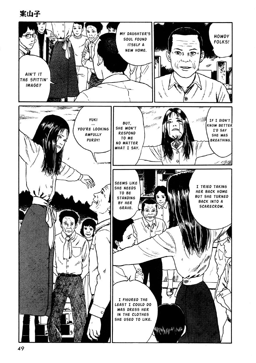 Itou Junji Kyoufu Manga Collection Chapter 4.2 page 21 - Vol.4 Chapter 2: Scarecrows