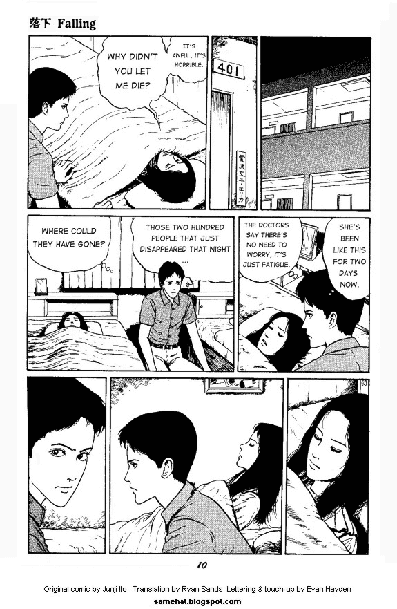 Itou Junji Kyoufu Manga Collection Chapter 4.3 page 10 - Vol.4 Chapter 3: Falling