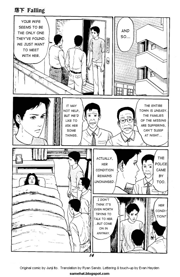 Itou Junji Kyoufu Manga Collection Chapter 4.3 page 14 - Vol.4 Chapter 3: Falling