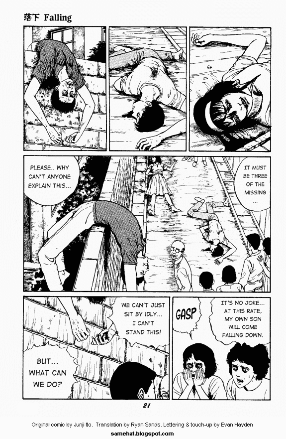 Itou Junji Kyoufu Manga Collection Chapter 4.3 page 21 - Vol.4 Chapter 3: Falling