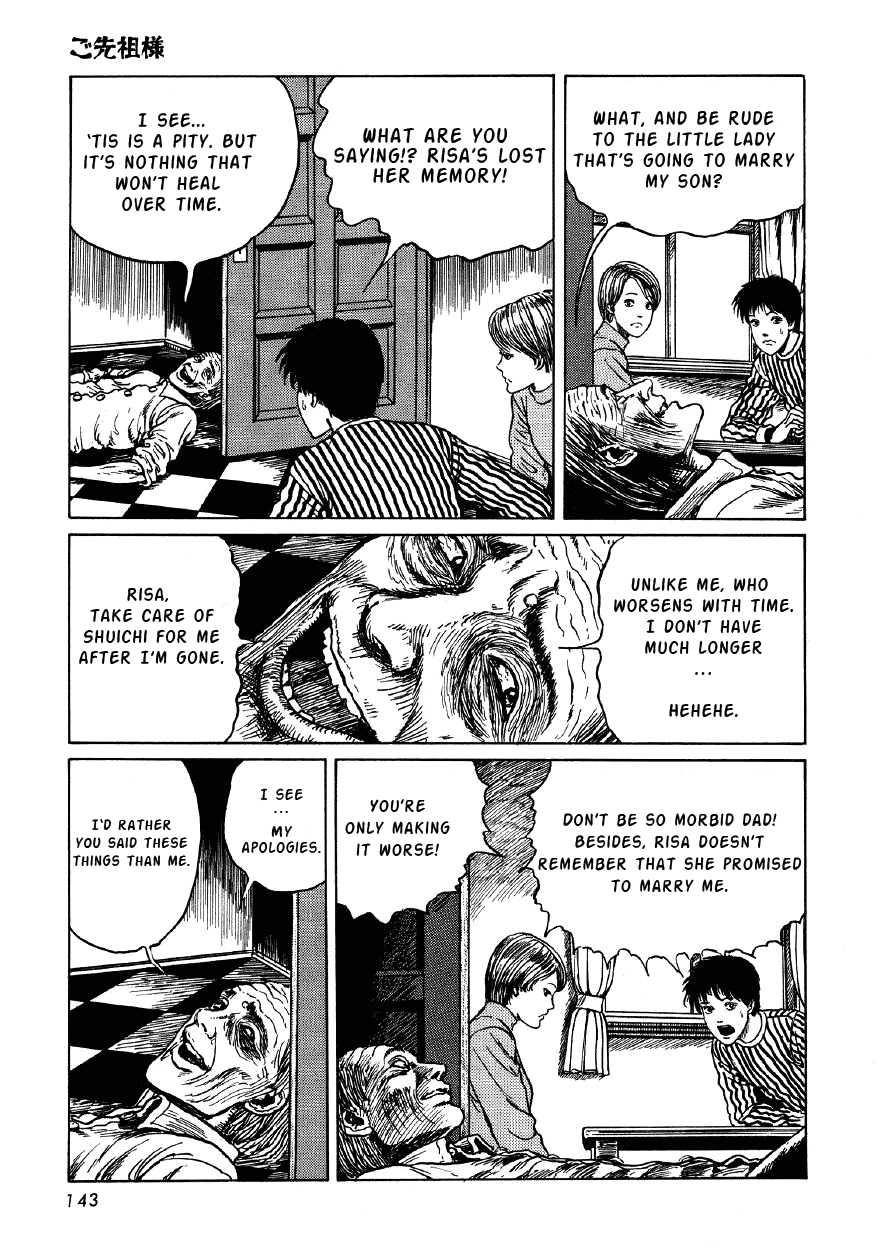 Itou Junji Kyoufu Manga Collection Chapter 4.5 page 15 - Vol.4 Chapter 5: My Dear Ancestors