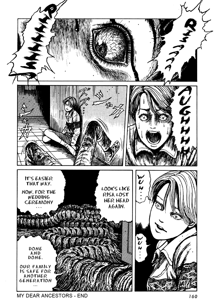 Itou Junji Kyoufu Manga Collection Chapter 4.5 page 32 - Vol.4 Chapter 5: My Dear Ancestors