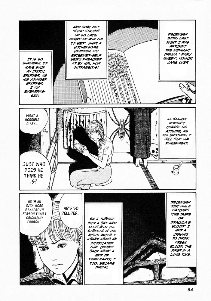 Itou Junji Kyoufu Manga Collection Chapter 5.3 page 16 - Vol.5 Chapter 3: Souichi's Diary of Delights