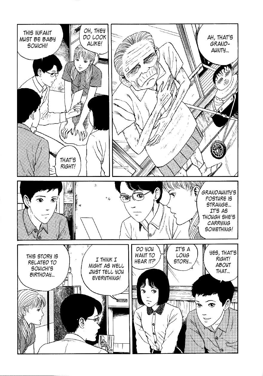 Itou Junji Kyoufu Manga Collection Chapter 5.6 page 13 - Vol.5 Chapter 6: Souichi's Birthday