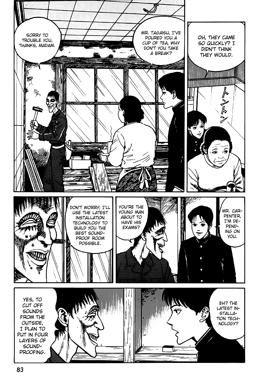 Itou Junji Kyoufu Manga Collection Chapter 6.2 page 17 - Vol.6 Chapter 2: The Room With Four Walls