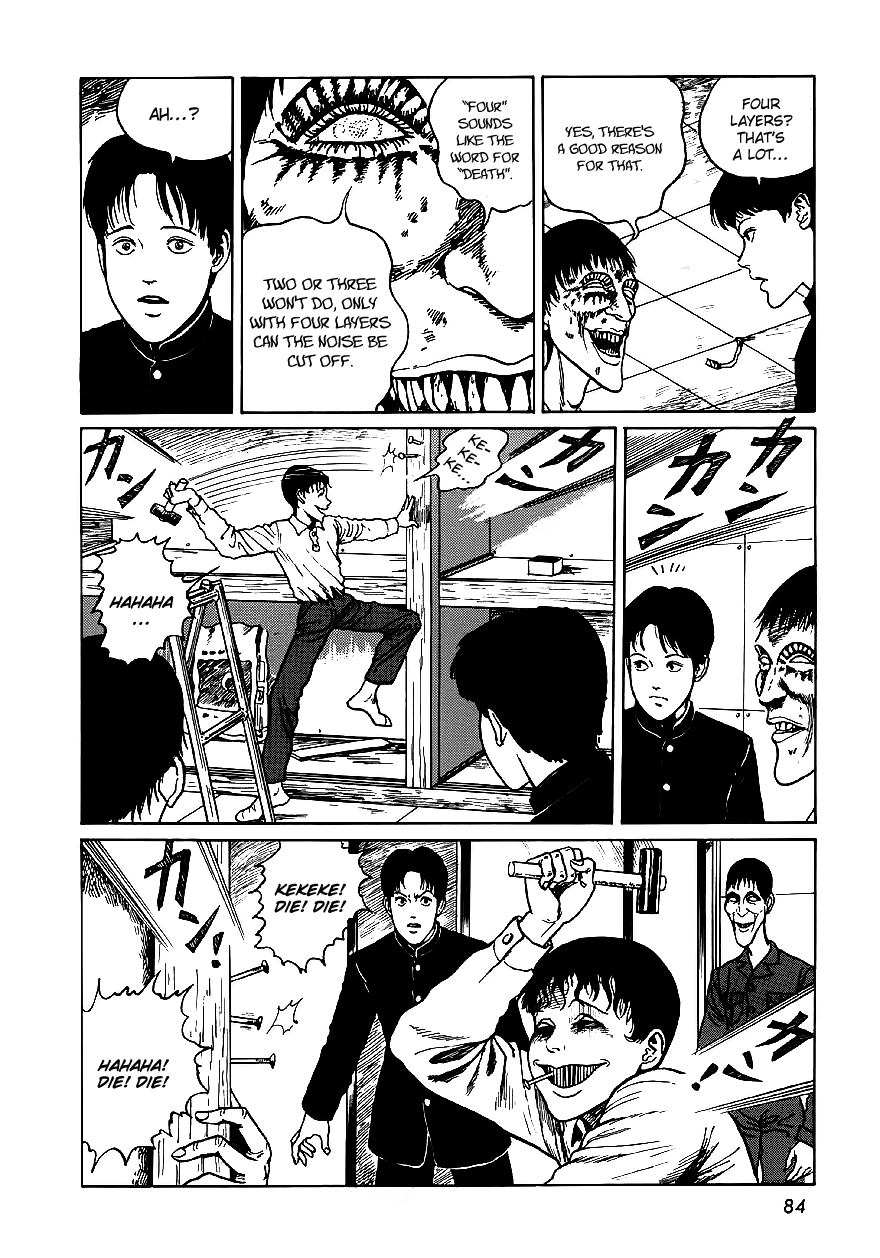 Itou Junji Kyoufu Manga Collection Chapter 6.2 page 18 - Vol.6 Chapter 2: The Room With Four Walls