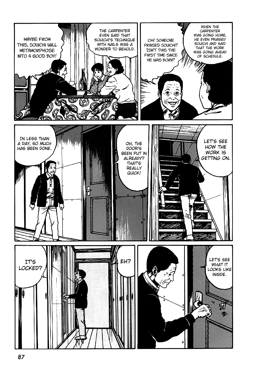 Itou Junji Kyoufu Manga Collection Chapter 6.2 page 21 - Vol.6 Chapter 2: The Room With Four Walls