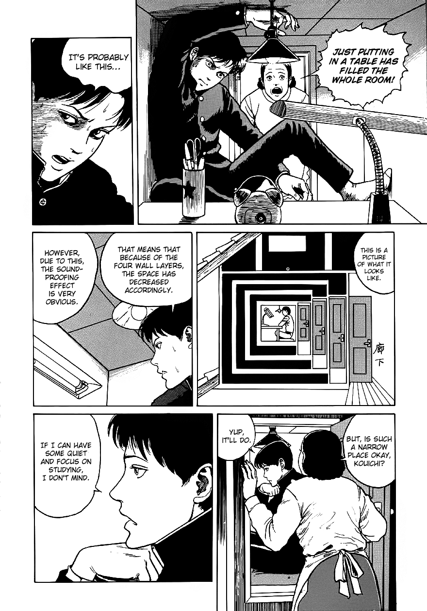 Itou Junji Kyoufu Manga Collection Chapter 6.2 page 26 - Vol.6 Chapter 2: The Room With Four Walls