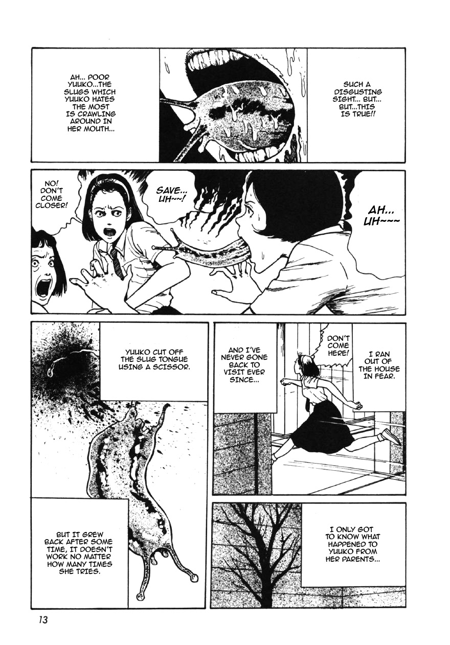 Itou Junji Kyoufu Manga Collection Chapter 7.1 page 11 - Vol.7 Chapter 1: Slug Girl