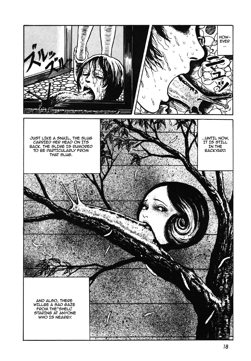 Itou Junji Kyoufu Manga Collection Chapter 7.1 page 16 - Vol.7 Chapter 1: Slug Girl