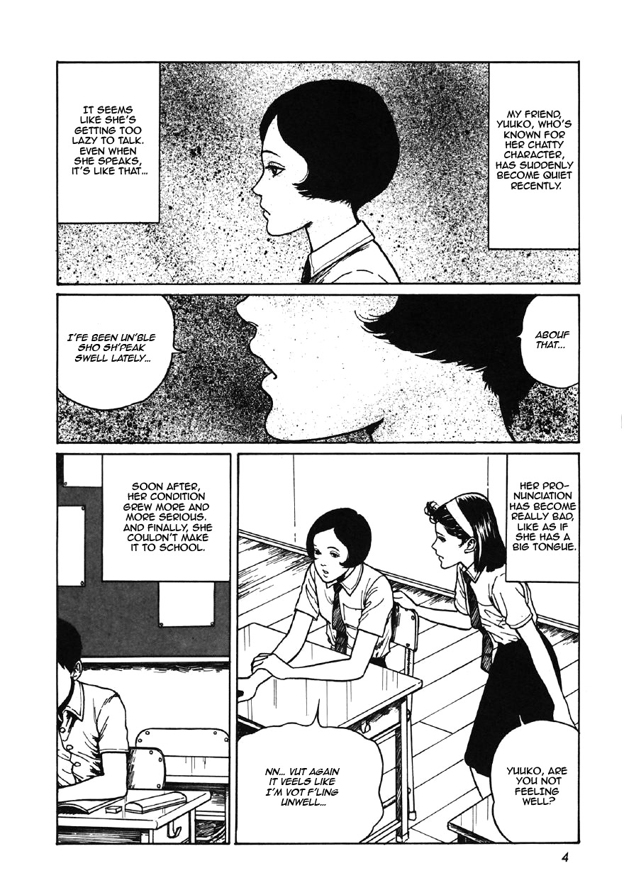 Itou Junji Kyoufu Manga Collection Chapter 7.1 page 2 - Vol.7 Chapter 1: Slug Girl