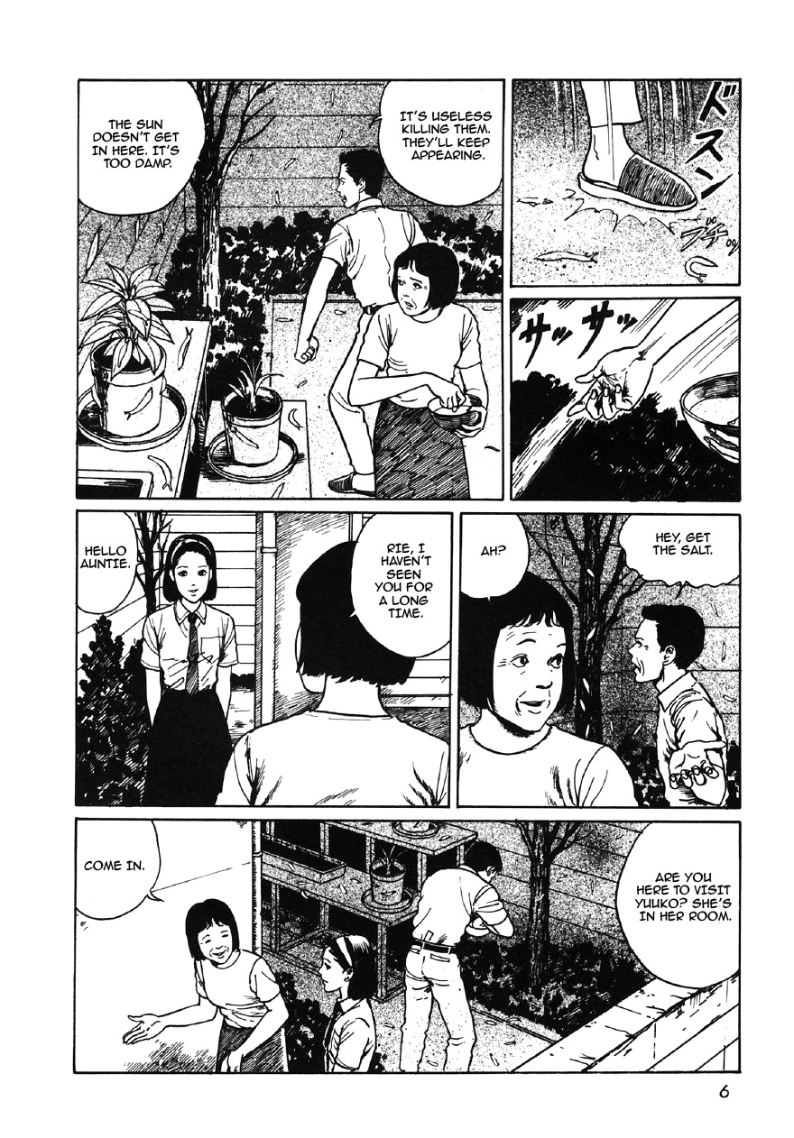 Itou Junji Kyoufu Manga Collection Chapter 7.1 page 4 - Vol.7 Chapter 1: Slug Girl