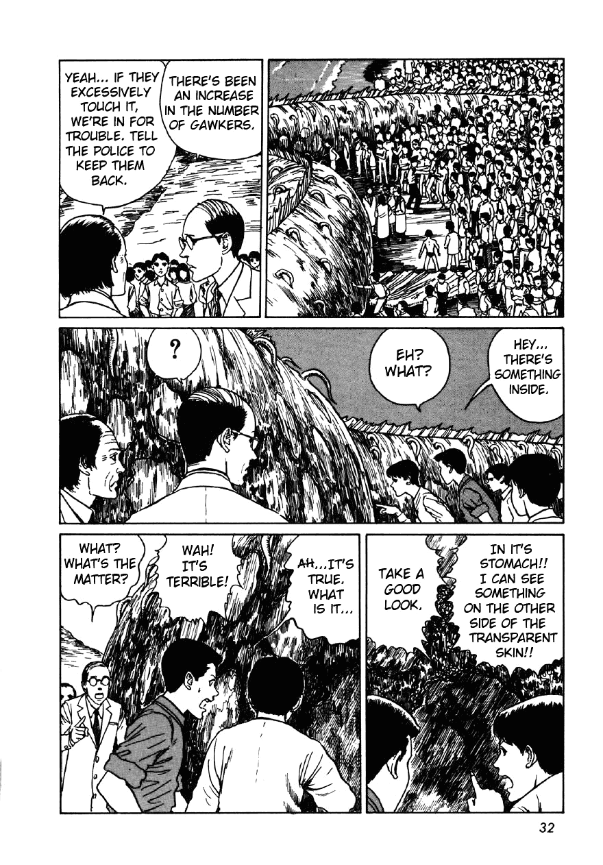 Itou Junji Kyoufu Manga Collection Chapter 7.2 page 14 - Vol.7 Chapter 2: Out of its element