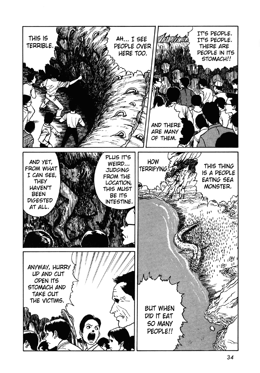 Itou Junji Kyoufu Manga Collection Chapter 7.2 page 16 - Vol.7 Chapter 2: Out of its element