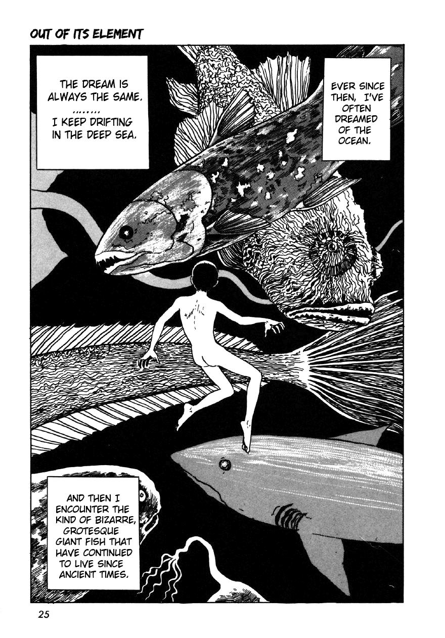Itou Junji Kyoufu Manga Collection Chapter 7.2 page 7 - Vol.7 Chapter 2: Out of its element