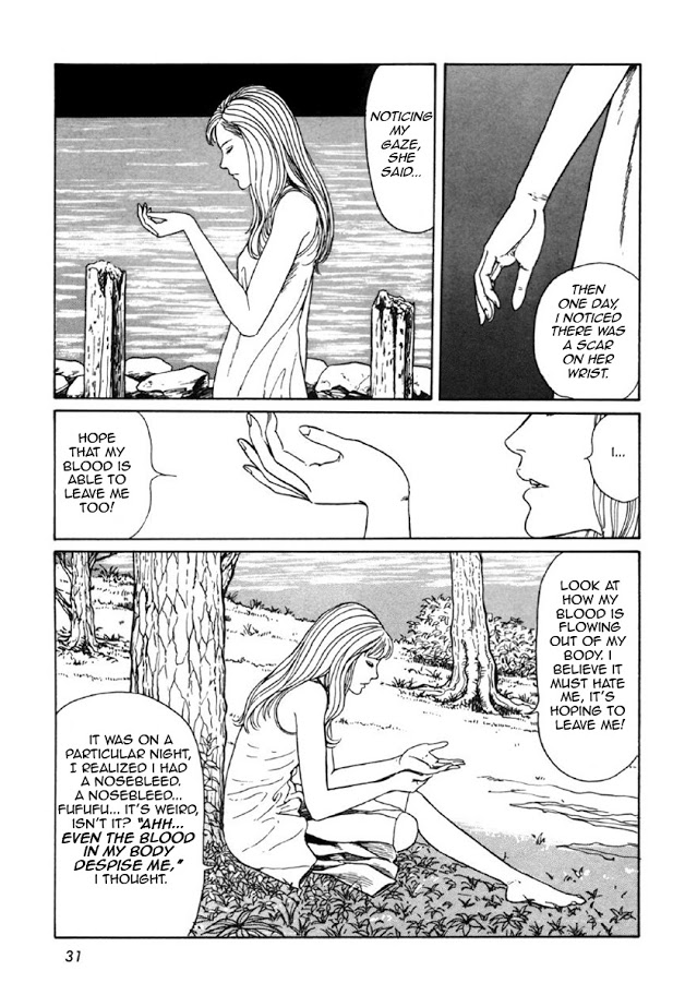 Itou Junji Kyoufu Manga Collection Chapter 8.1 page 29 - Vol.8 Chapter 1: Blood-bubble Bushes