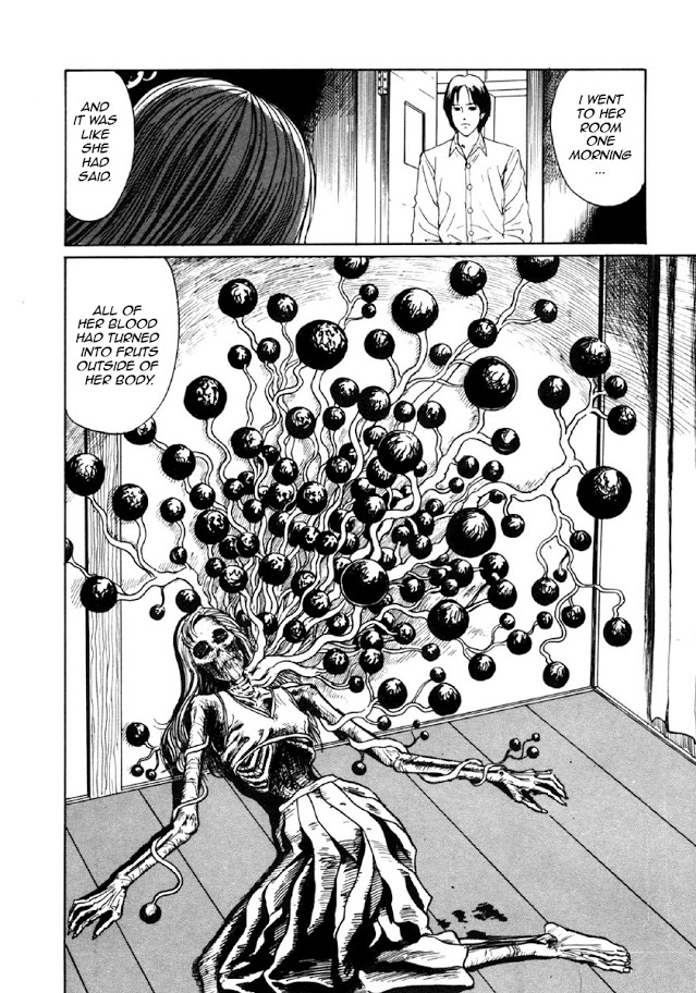 Itou Junji Kyoufu Manga Collection Chapter 8.1 page 34 - Vol.8 Chapter 1: Blood-bubble Bushes