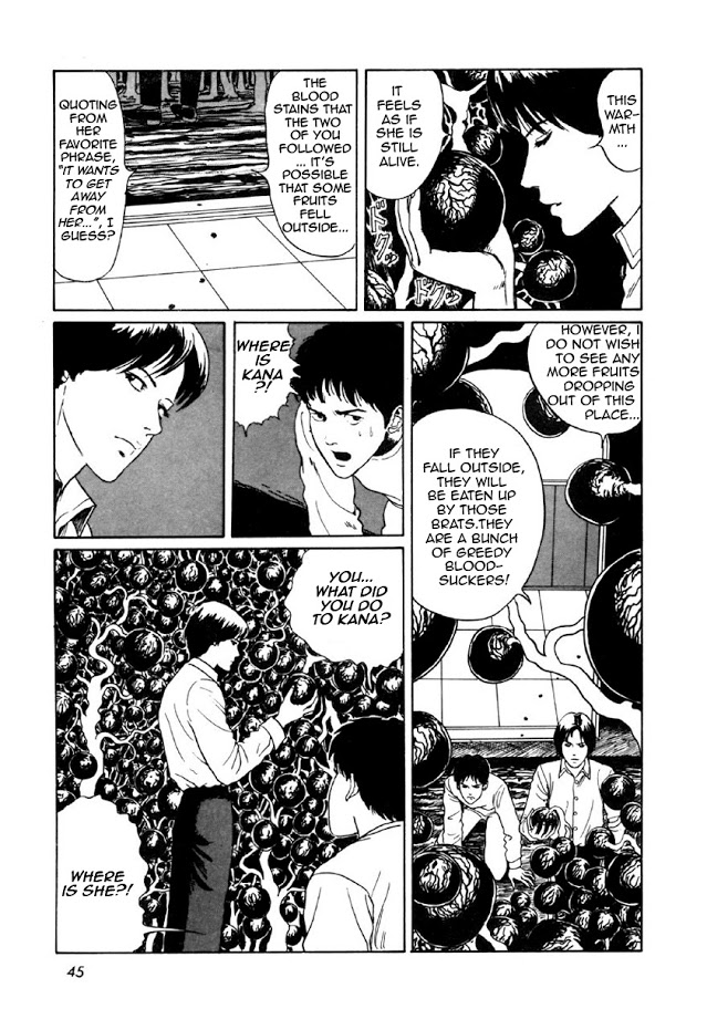 Itou Junji Kyoufu Manga Collection Chapter 8.1 page 42 - Vol.8 Chapter 1: Blood-bubble Bushes