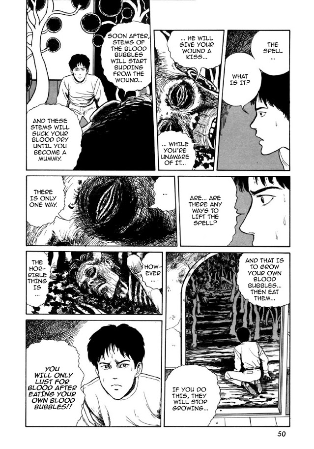 Itou Junji Kyoufu Manga Collection Chapter 8.1 page 47 - Vol.8 Chapter 1: Blood-bubble Bushes