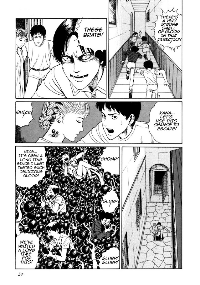 Itou Junji Kyoufu Manga Collection Chapter 8.1 page 54 - Vol.8 Chapter 1: Blood-bubble Bushes