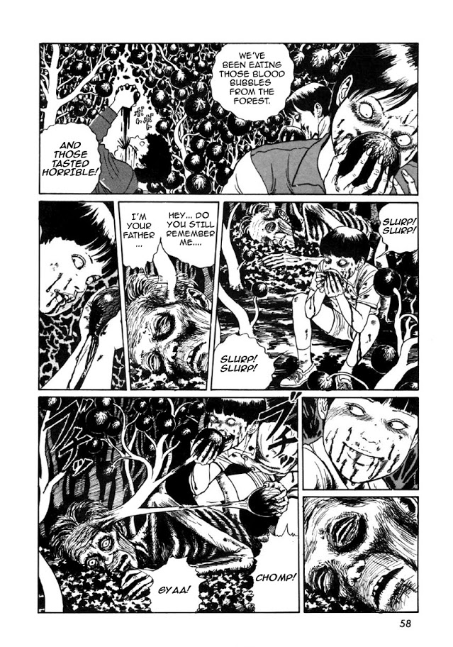 Itou Junji Kyoufu Manga Collection Chapter 8.1 page 55 - Vol.8 Chapter 1: Blood-bubble Bushes
