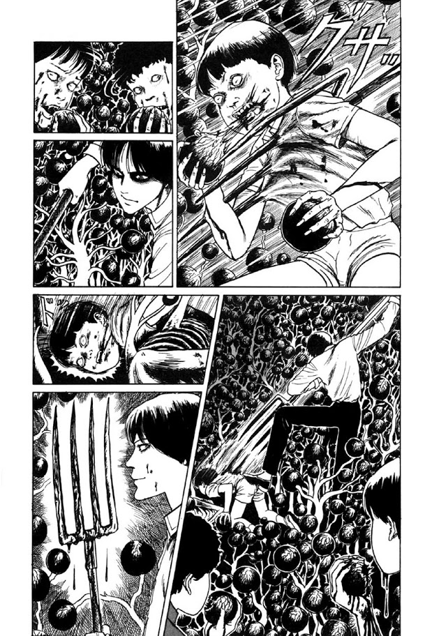Itou Junji Kyoufu Manga Collection Chapter 8.1 page 56 - Vol.8 Chapter 1: Blood-bubble Bushes