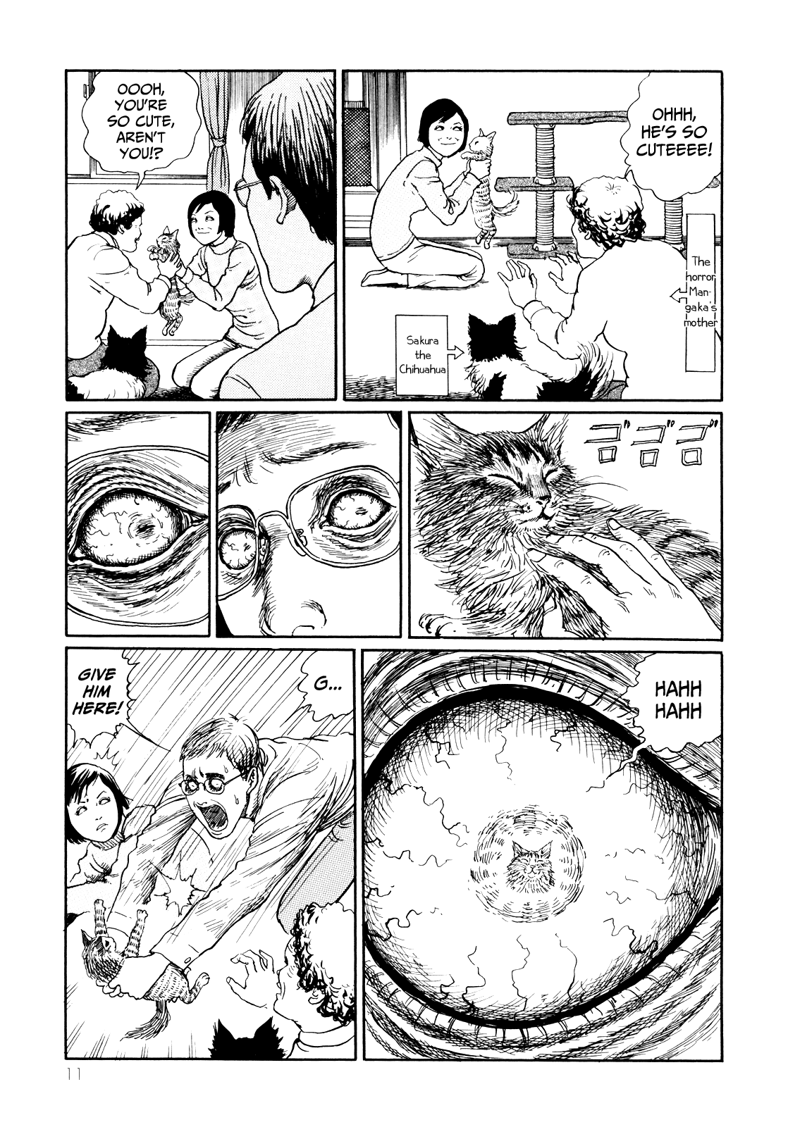 Itou Junji no Neko Nikki: Yon & Mu Chapter 1 page 13 - Chapter 1: Muu Arrives