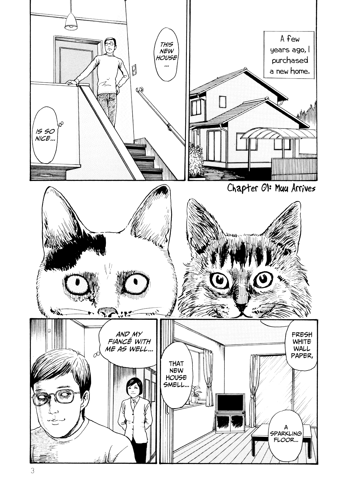 Itou Junji no Neko Nikki: Yon & Mu Chapter 1 page 5 - Chapter 1: Muu Arrives