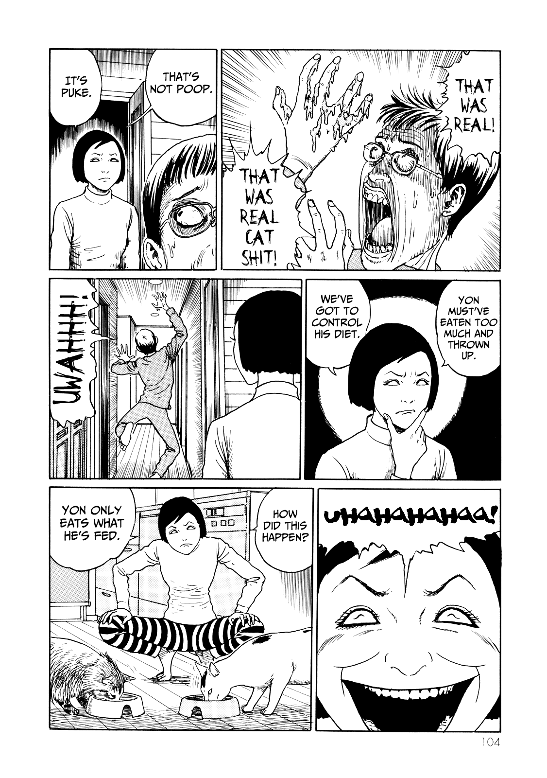 Itou Junji no Neko Nikki: Yon & Mu Chapter 10 page 4 - Chapter 10: Don't Step on Poop, Don't Step on Snot, Don't Step on Cats