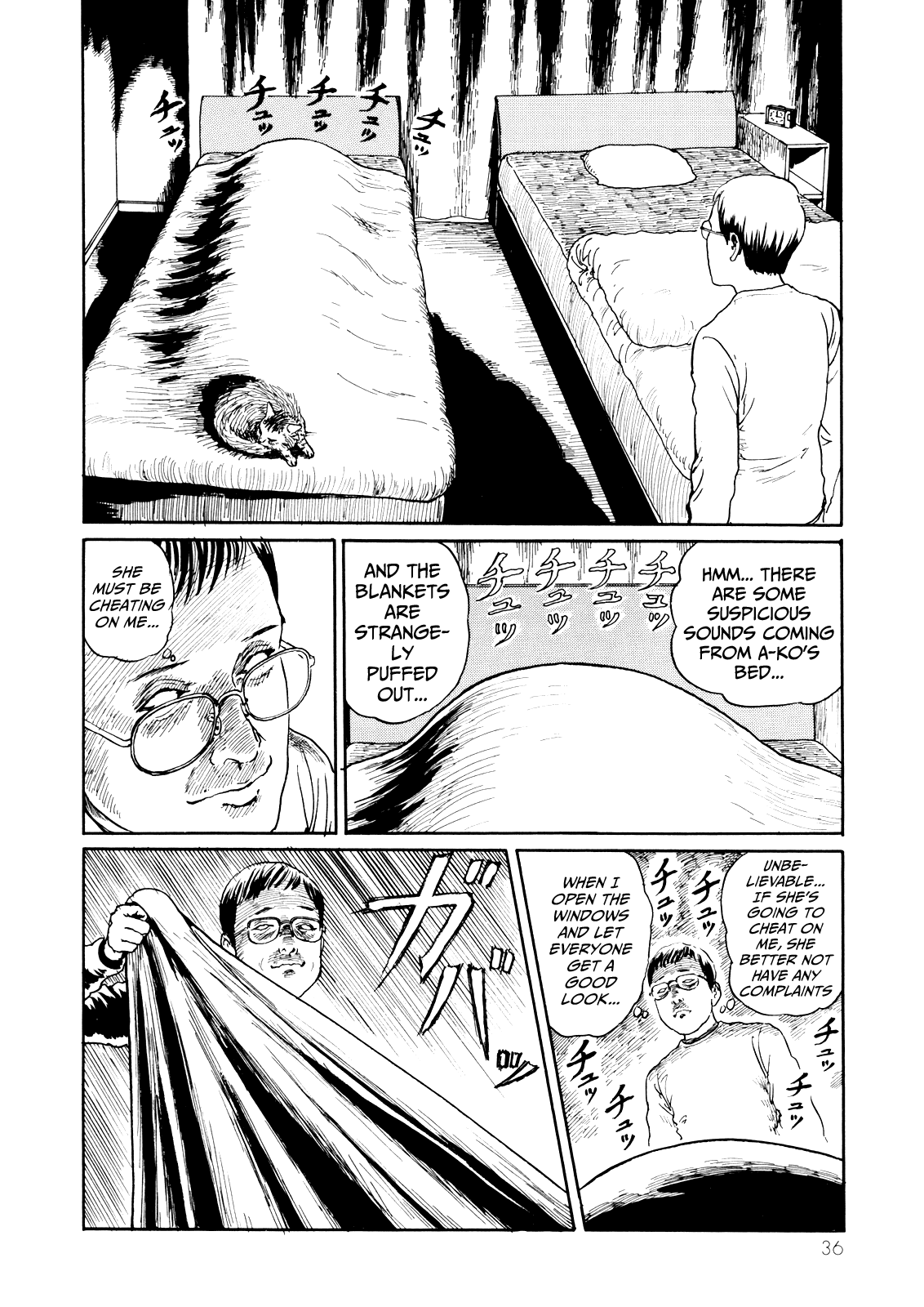 Itou Junji no Neko Nikki: Yon & Mu Chapter 4 page 2 - Chapter 4: The Events of a Certain Night