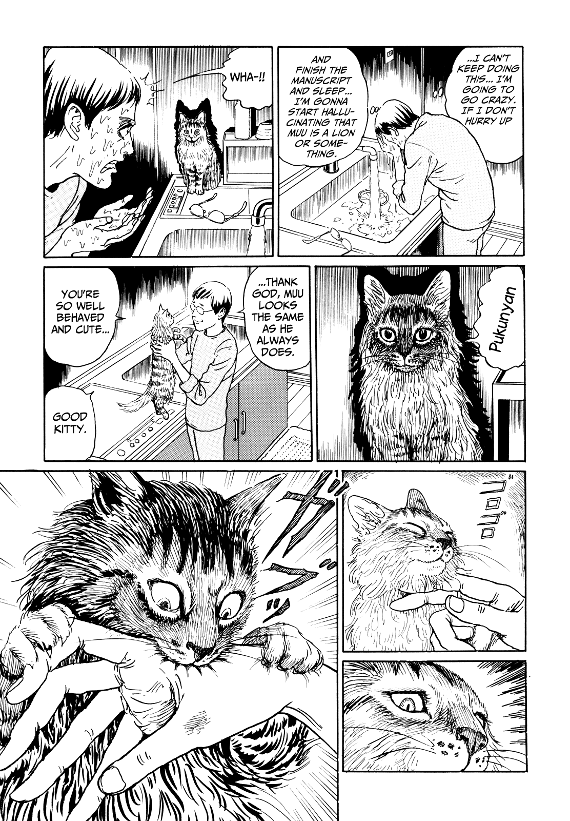 Itou Junji no Neko Nikki: Yon & Mu Chapter 5 page 7 - Chapter 5: Yon is a Really Strange Cat