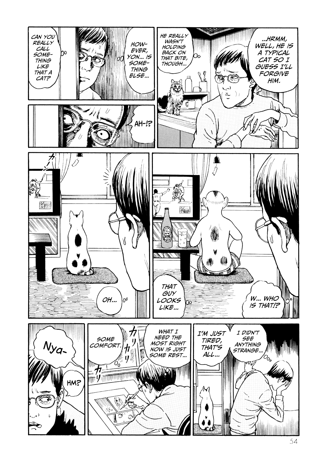 Itou Junji no Neko Nikki: Yon & Mu Chapter 5 page 8 - Chapter 5: Yon is a Really Strange Cat