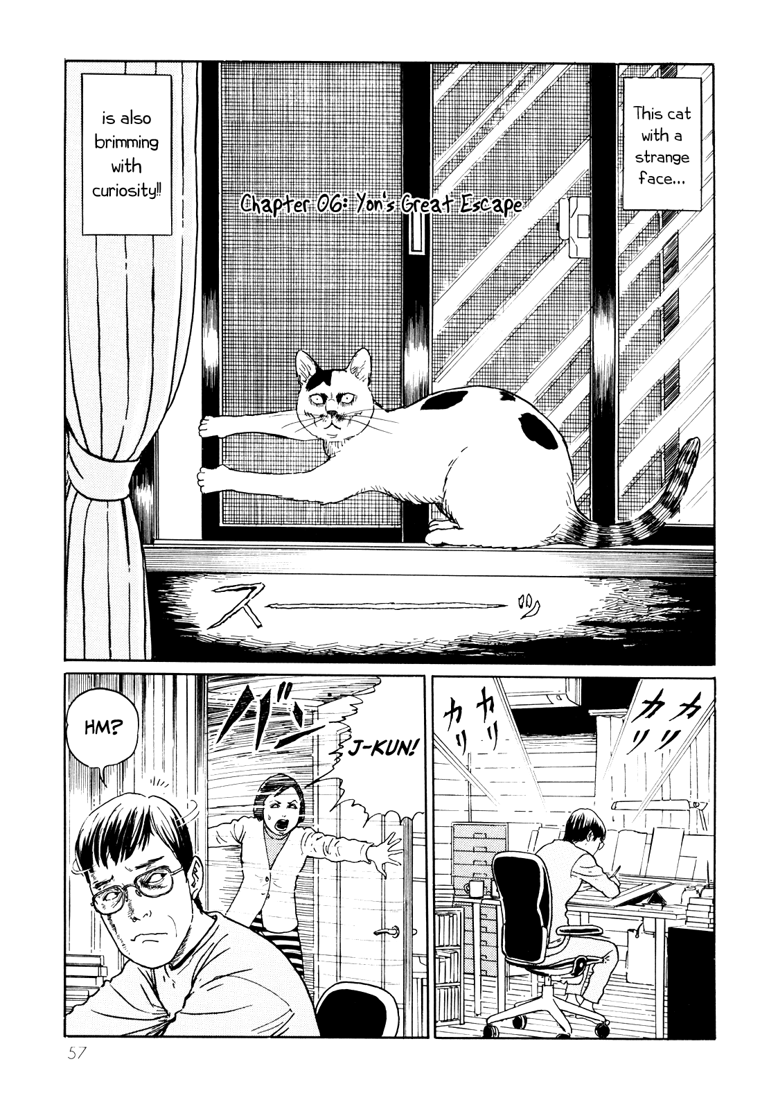 Itou Junji no Neko Nikki: Yon & Mu Chapter 6 page 1 - Chapter 6: Yon's Great Escape