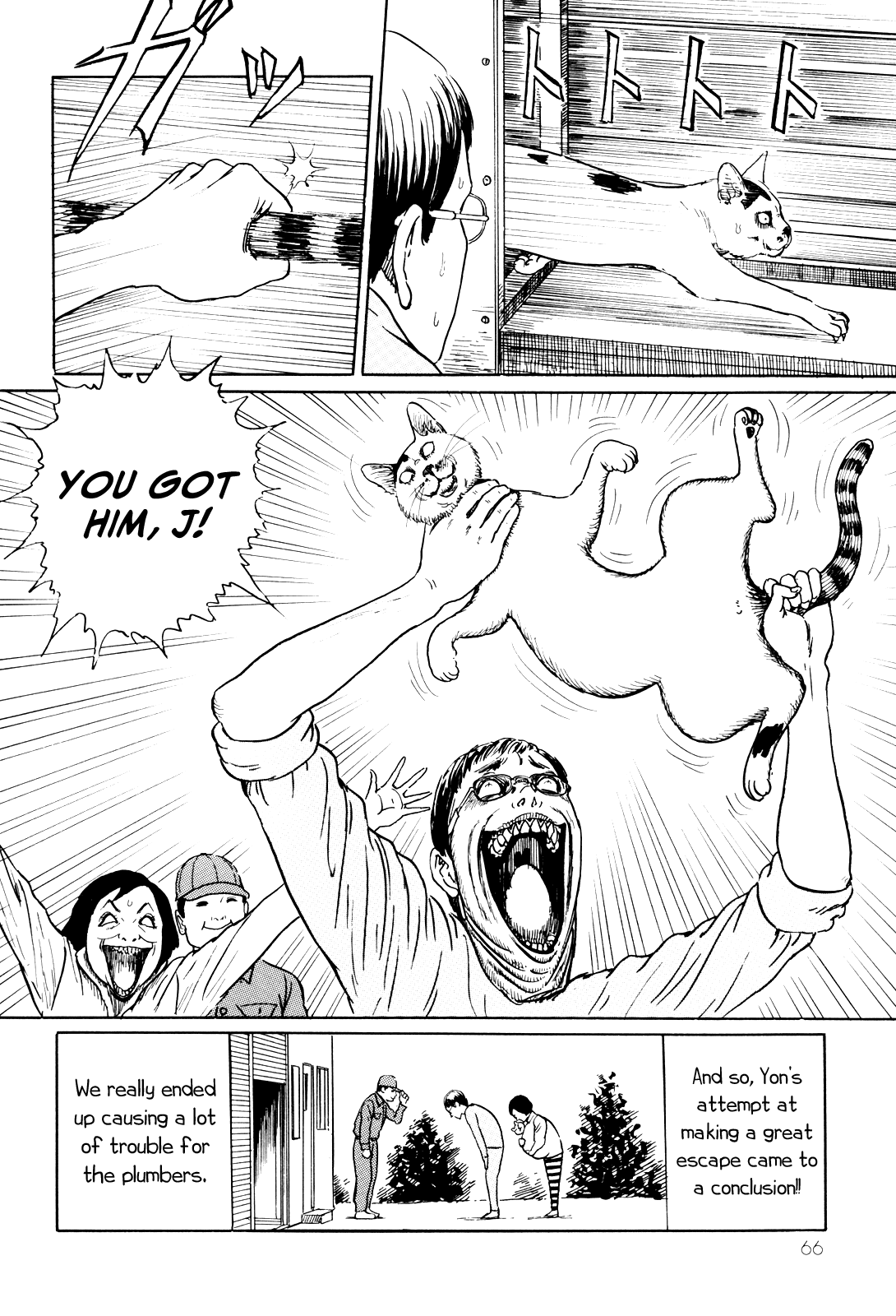 Itou Junji no Neko Nikki: Yon & Mu Chapter 6 page 10 - Chapter 6: Yon's Great Escape