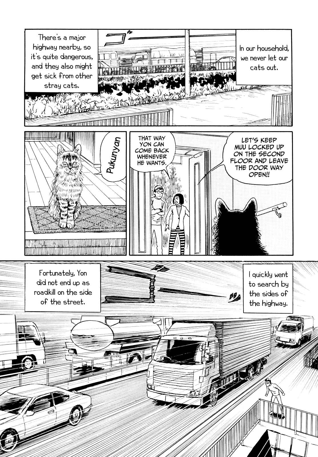 Itou Junji no Neko Nikki: Yon & Mu Chapter 6 page 3 - Chapter 6: Yon's Great Escape
