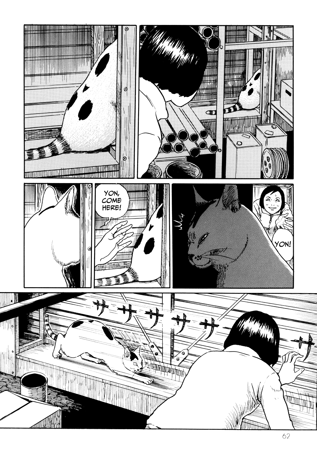 Itou Junji no Neko Nikki: Yon & Mu Chapter 6 page 6 - Chapter 6: Yon's Great Escape