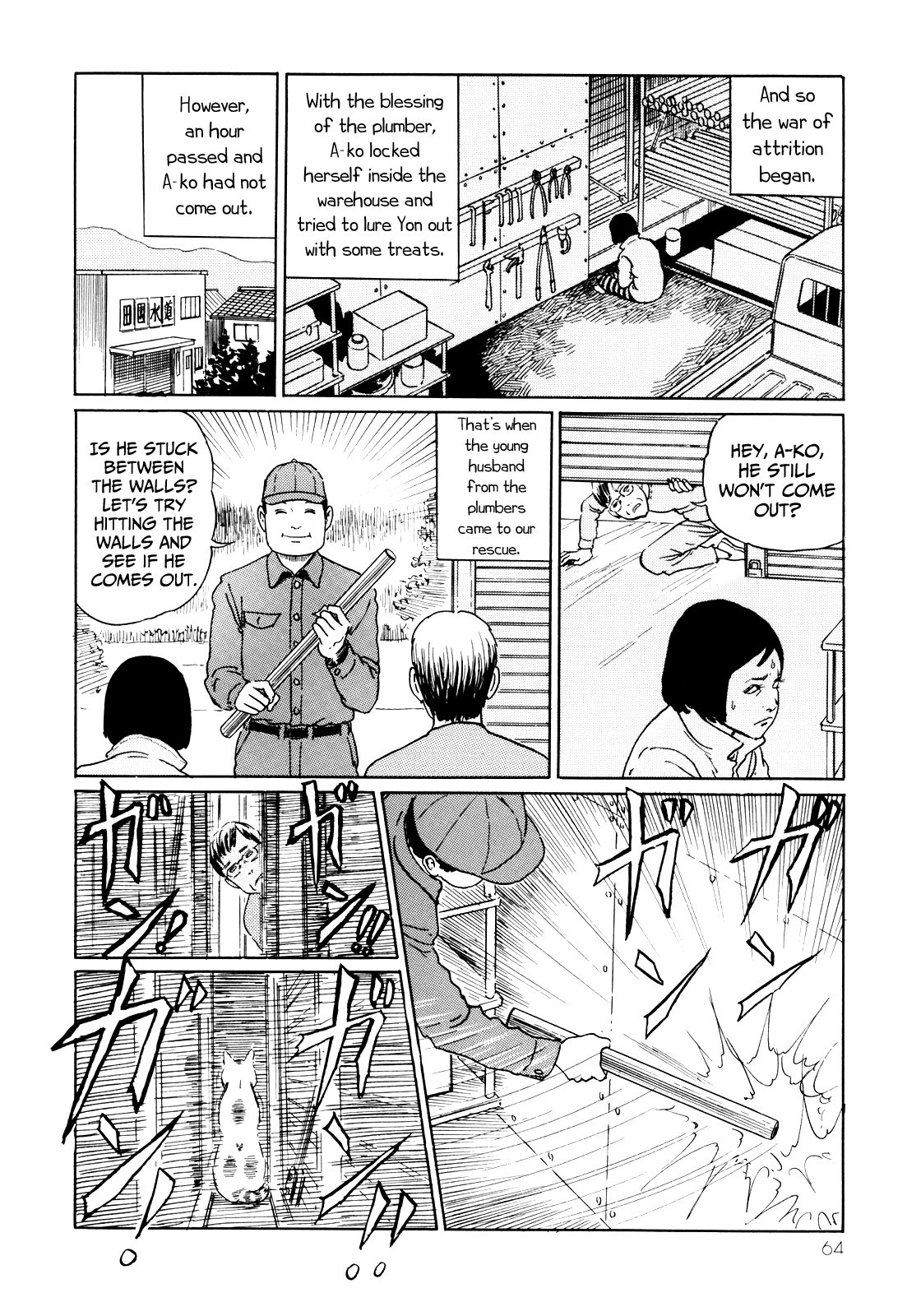 Itou Junji no Neko Nikki: Yon & Mu Chapter 6 page 8 - Chapter 6: Yon's Great Escape
