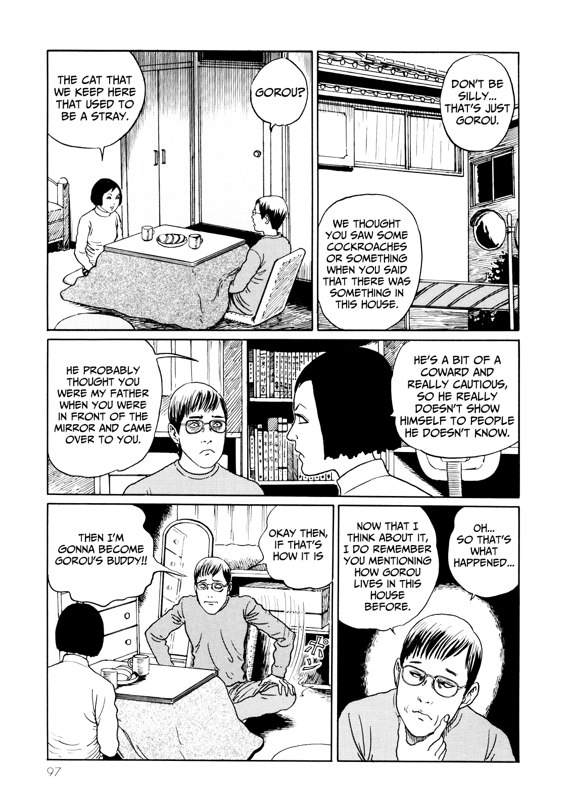 Itou Junji no Neko Nikki: Yon & Mu Chapter 9 page 7 - Chapter 9: Unidentified Creature