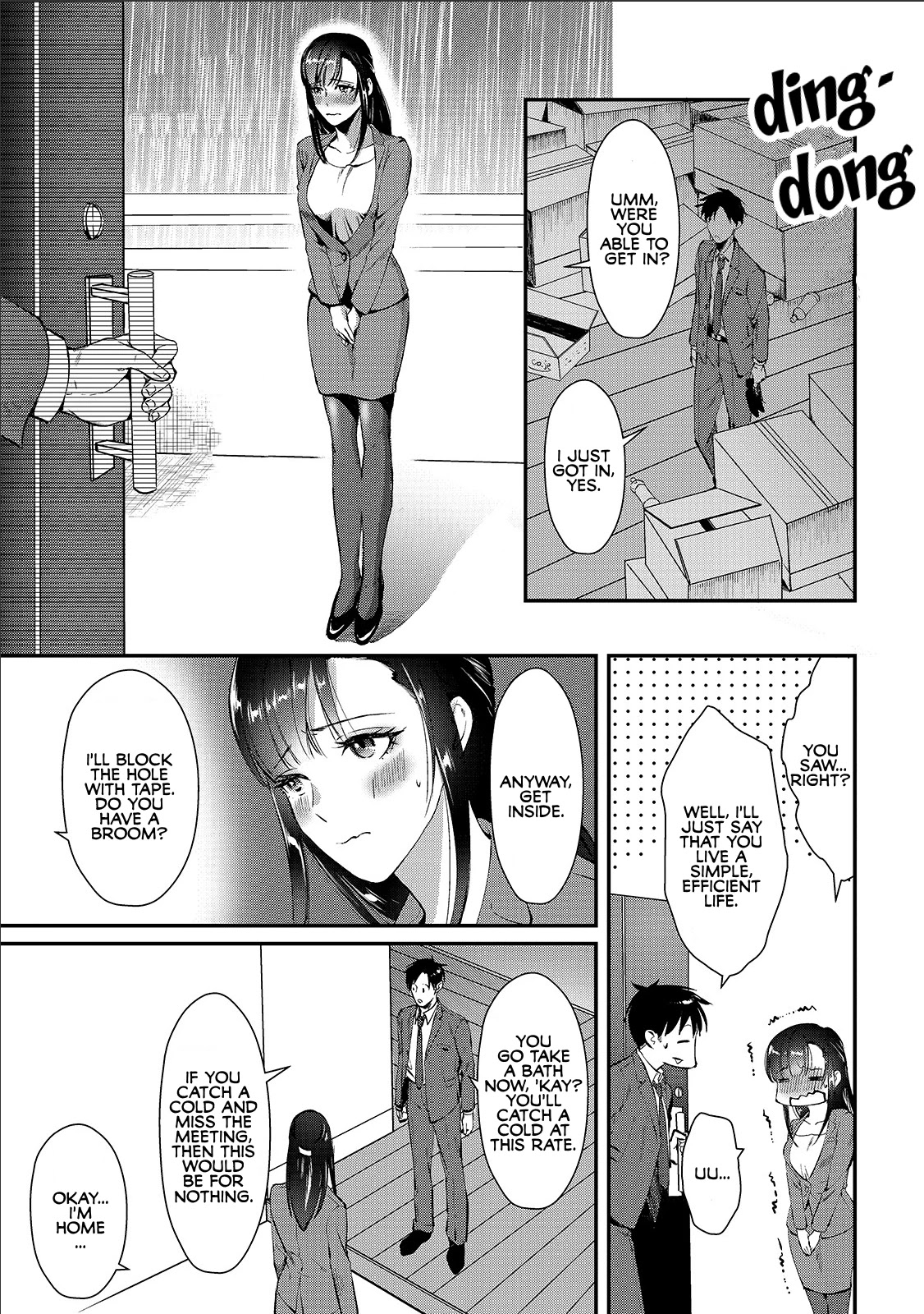 It's Fun Having a 300,000 Yen a Month Job Welcoming Home an Onee-san Who Doesn't Find Meaning in a Job That Pays Her 500,000 Yen a Month Chapter 1 page 16 - Chapter 1: Saotome-san from the Next Door