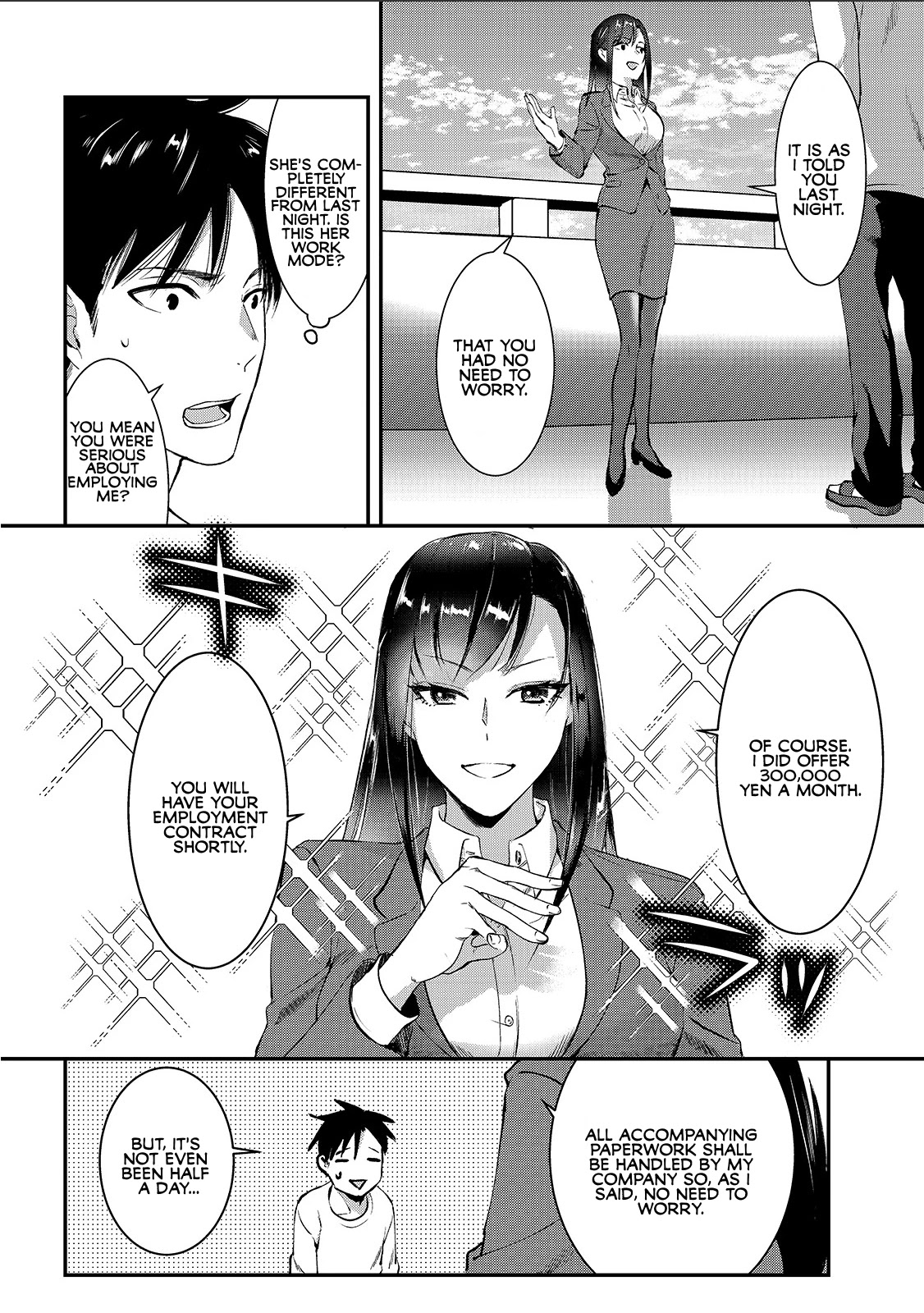 It's Fun Having a 300,000 Yen a Month Job Welcoming Home an Onee-san Who Doesn't Find Meaning in a Job That Pays Her 500,000 Yen a Month Chapter 1 page 27 - Chapter 1: Saotome-san from the Next Door