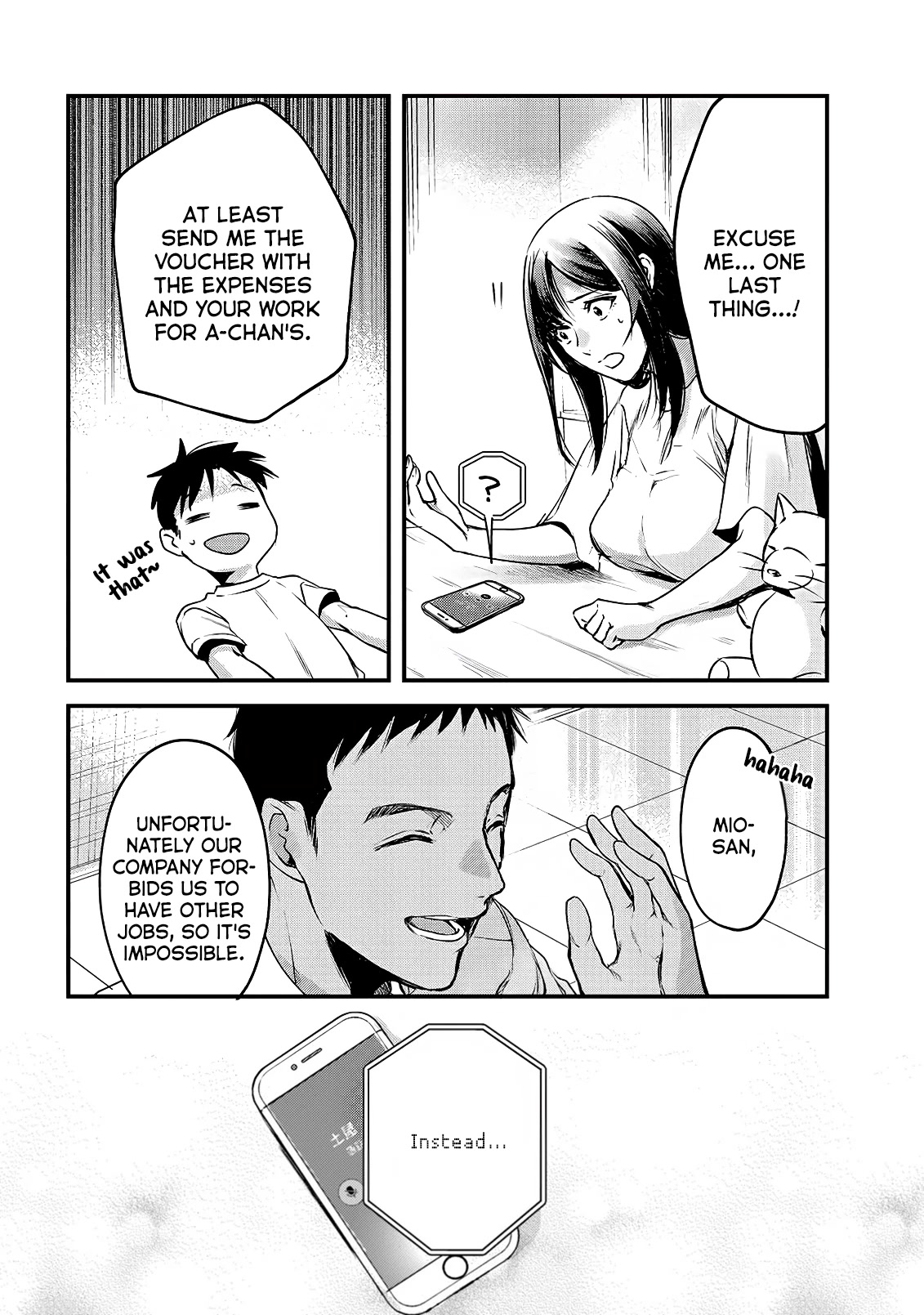 It's Fun Having a 300,000 Yen a Month Job Welcoming Home an Onee-san Who Doesn't Find Meaning in a Job That Pays Her 500,000 Yen a Month Chapter 12 page 21 - Chapter 12: Welcome Back, Mio-san.