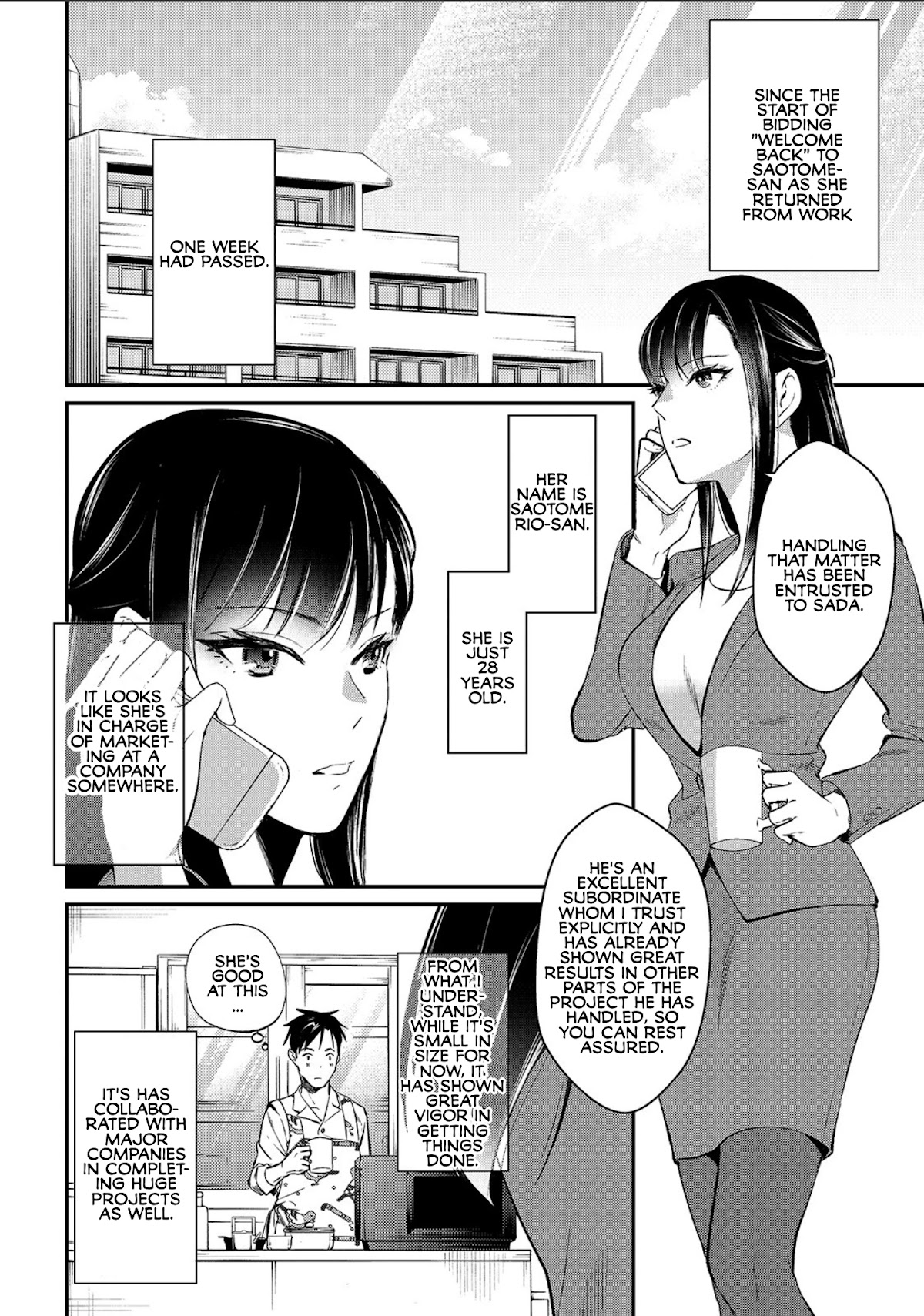 It's Fun Having a 300,000 Yen a Month Job Welcoming Home an Onee-san Who Doesn't Find Meaning in a Job That Pays Her 500,000 Yen a Month Chapter 2 page 2 - Chapter 2: Saotome-san Can't be Held Back