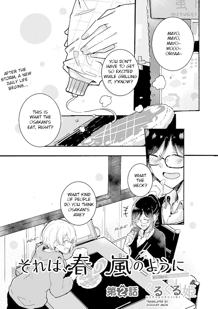 It's Like A Spring Storm Chapter 2 page 1 - Chapter 2
