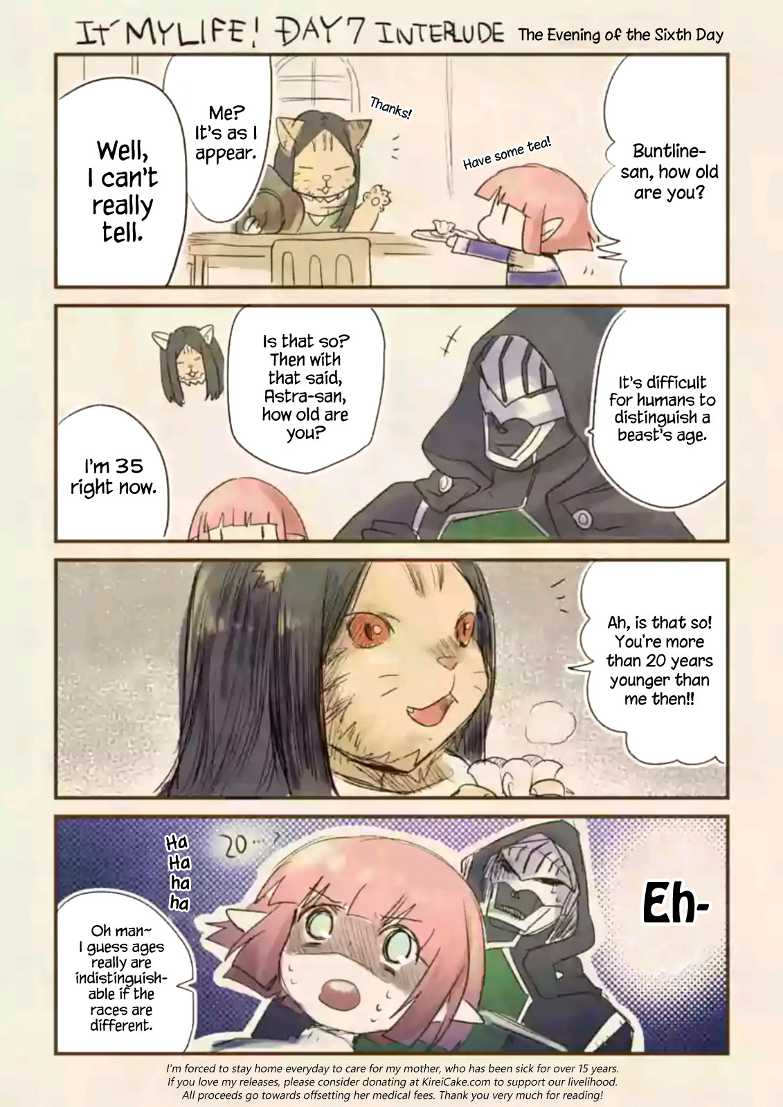It's My Life Chapter 7.5 page 3 - Chapter 7.5: Interlude: The Evening of the Sixth Day