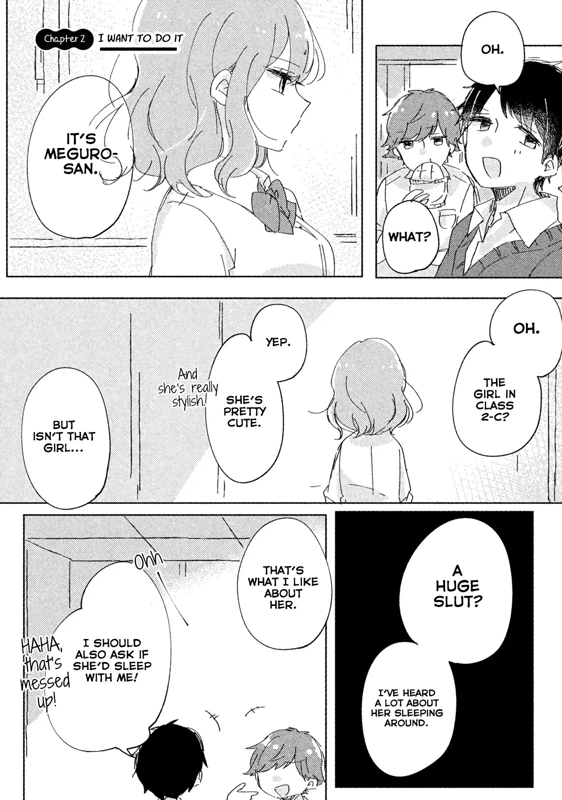 It's Not Meguro-san's First Time Chapter 2 page 1 - Chapter 2: I Want To Do It
