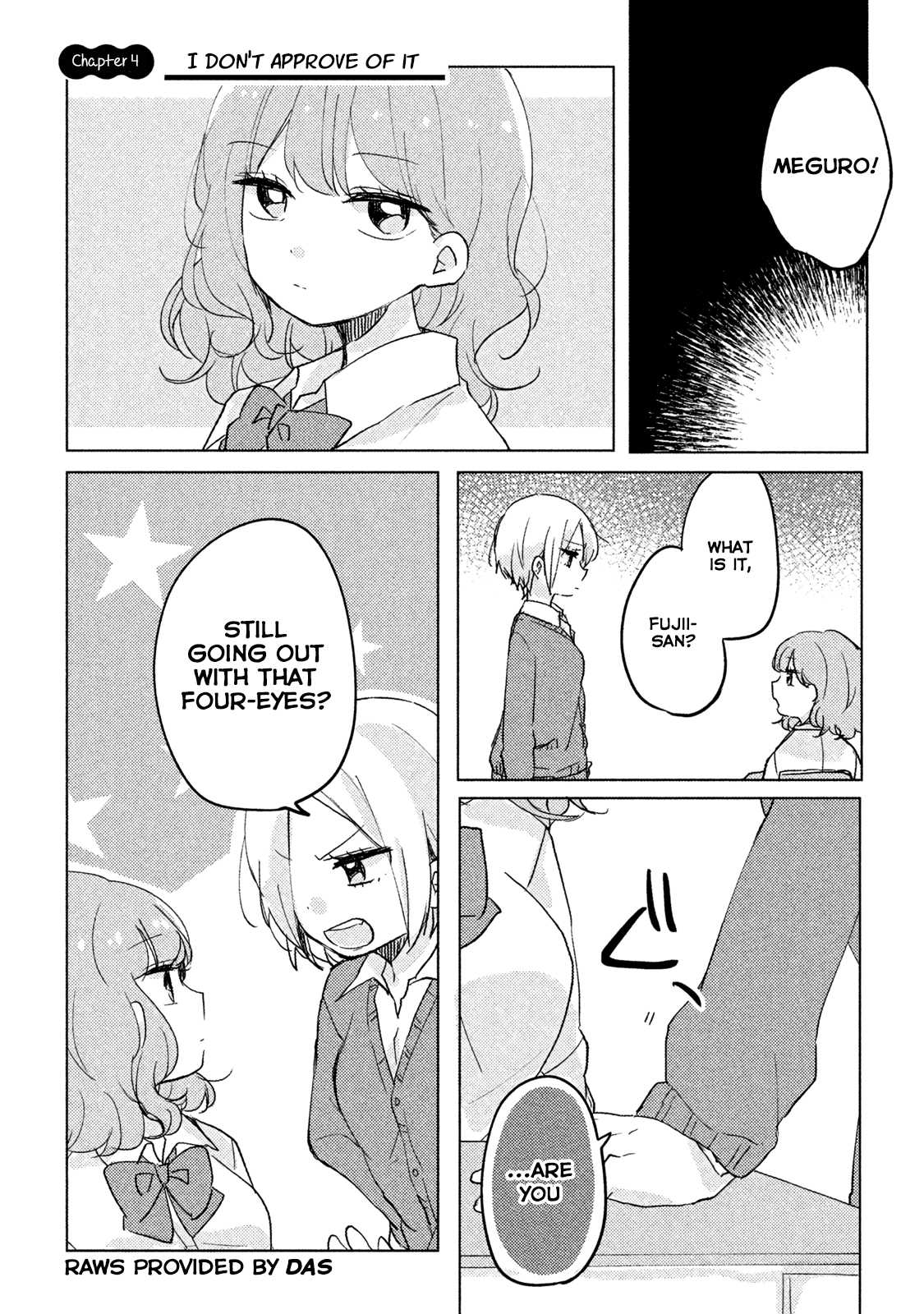 It's Not Meguro-san's First Time Chapter 4 page 1 - Chapter 4: I Don't Approve of it