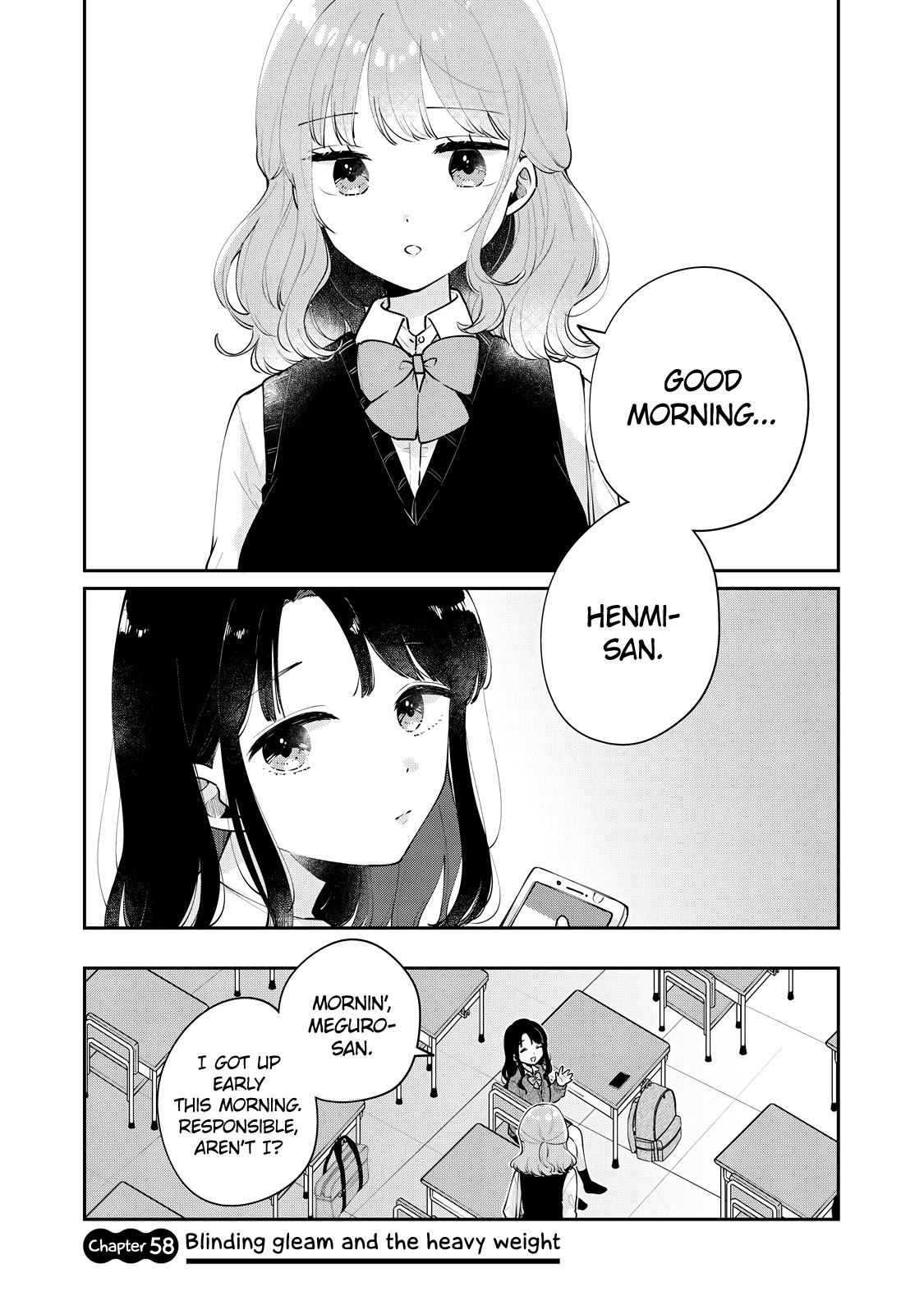 It's Not Meguro-san's First Time Chapter 58 page 2 - Chapter 58: Blinding gleam and the heavy weight