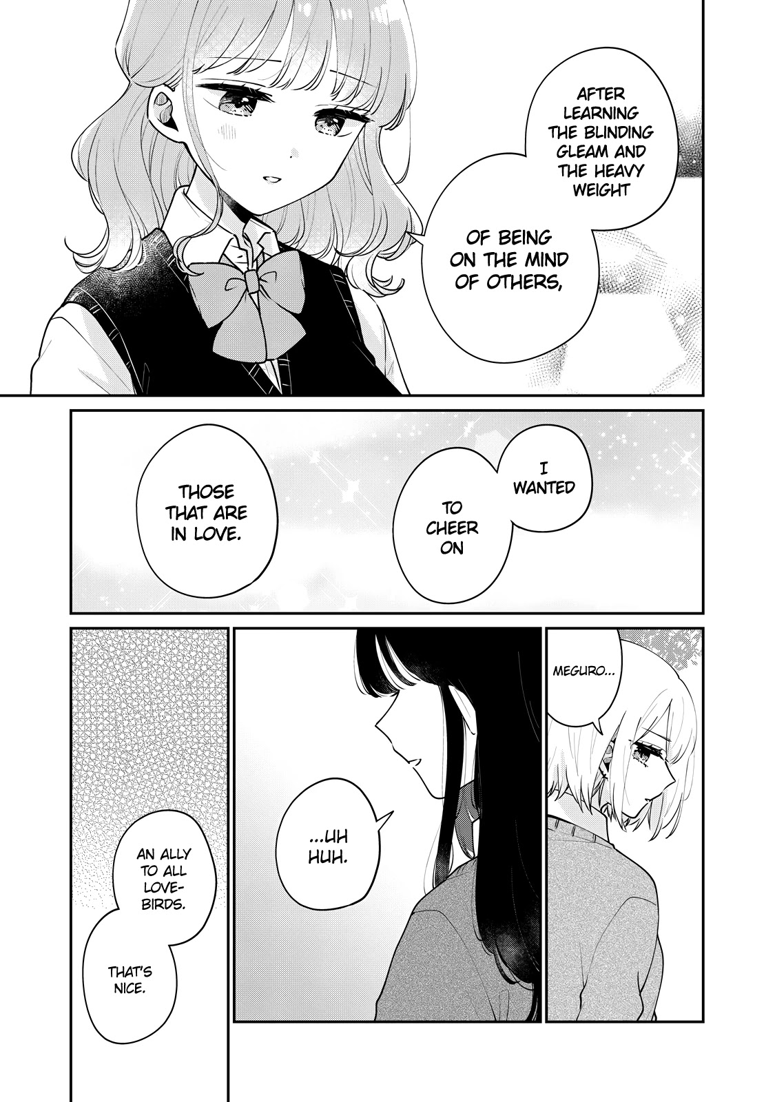 It's Not Meguro-san's First Time Chapter 58 page 8 - Chapter 58: Blinding gleam and the heavy weight